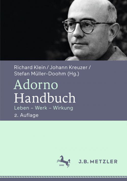 Cover of the book Adorno-Handbuch by , J.B. Metzler