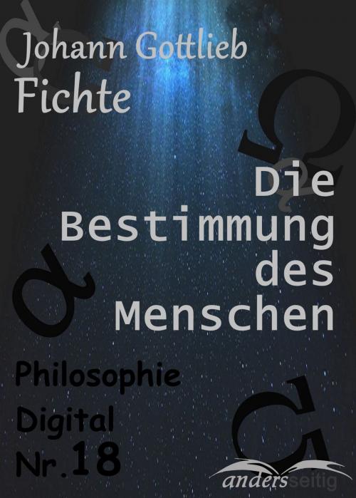 Cover of the book Die Bestimmung des Menschen by Johann Gottlieb Fichte, andersseitig.de
