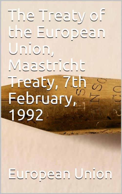 Cover of the book The Treaty of the European Union, Maastricht Treaty, 7th February, 1992 by European Union, iOnlineShopping.com