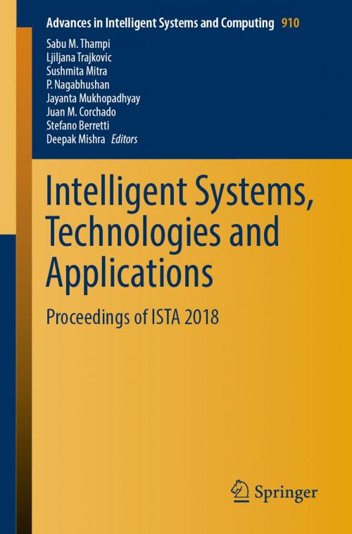 Cover of the book Intelligent Systems, Technologies and Applications by , Springer Singapore