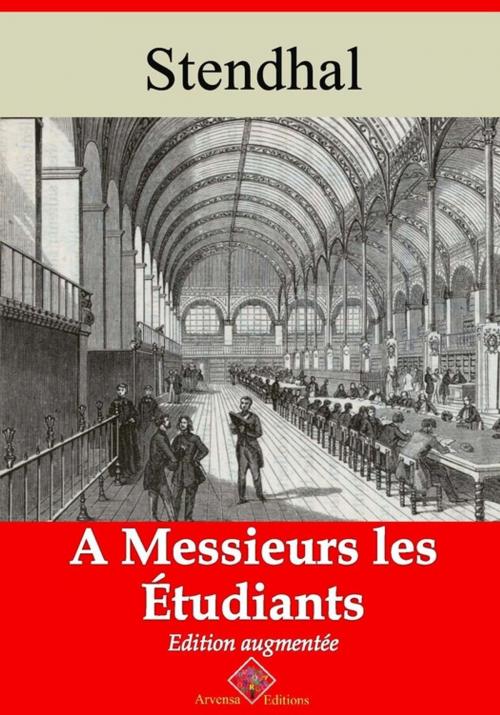 Cover of the book À messieurs les étudiants – suivi d'annexes by Stendhal, Arvensa Editions