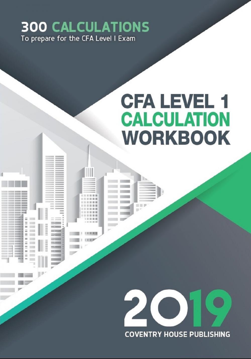Big bigCover of CFA Level 1 Calculation Workbook