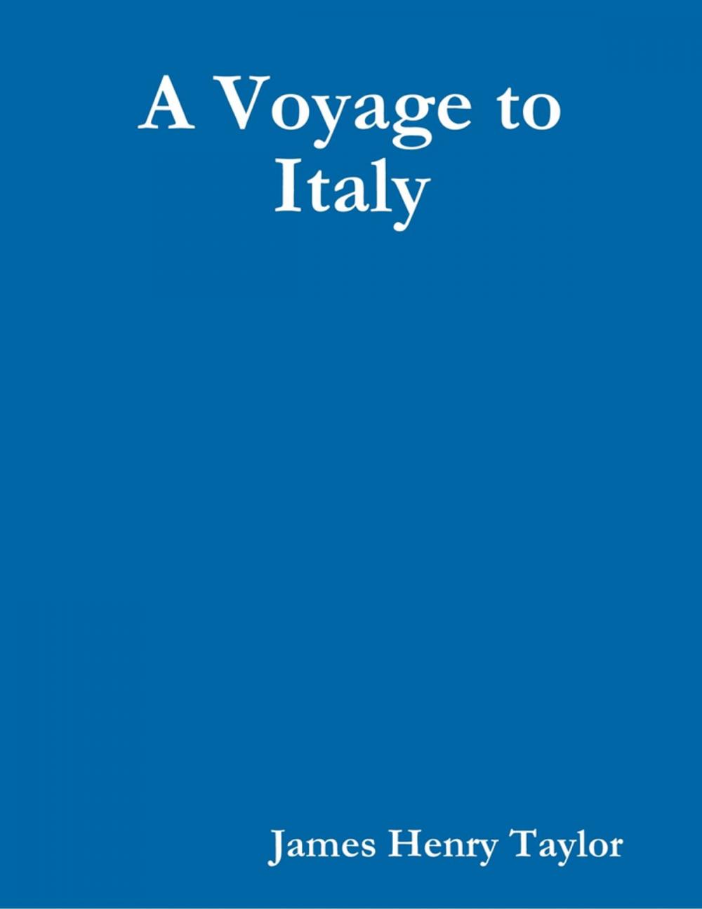 Big bigCover of A Voyage to Italy