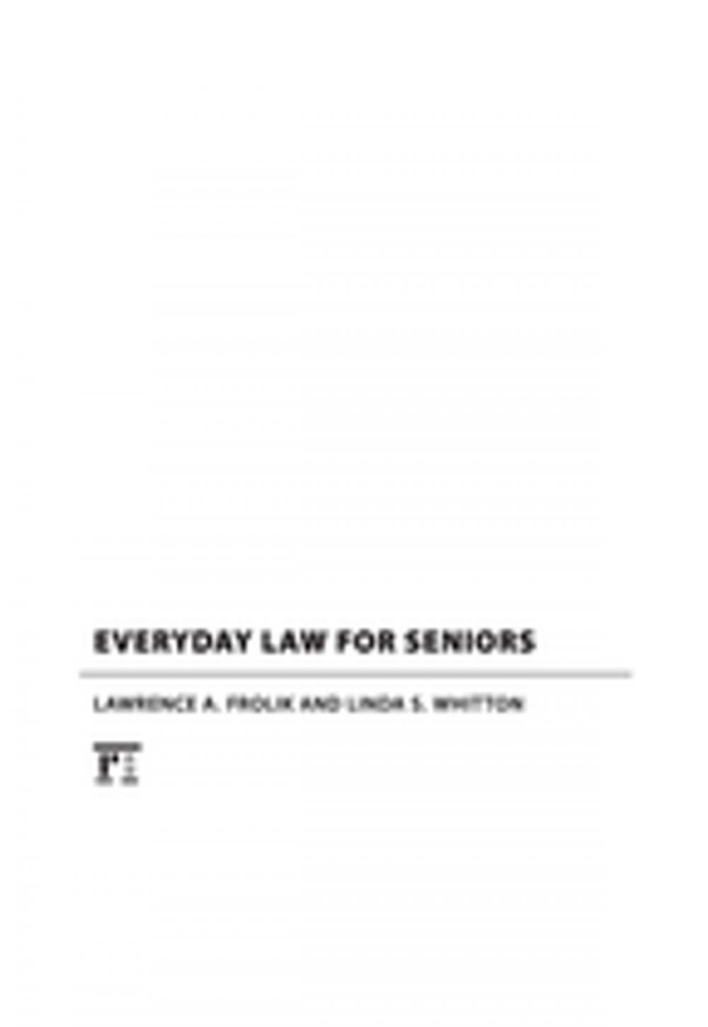 Big bigCover of Everyday Law for Seniors