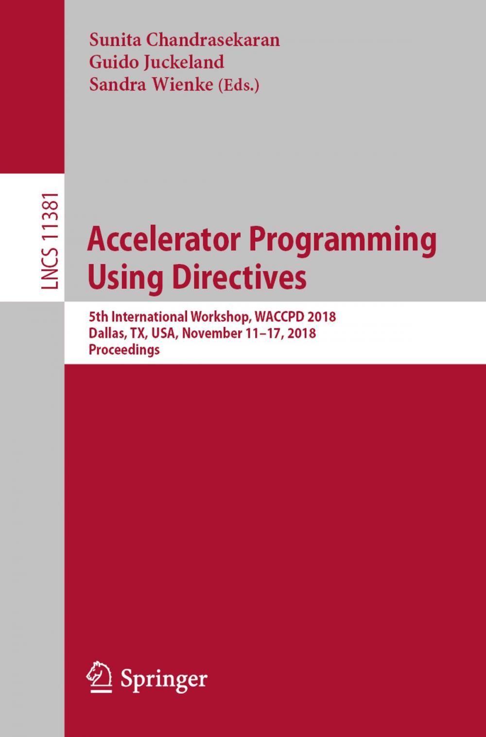 Big bigCover of Accelerator Programming Using Directives