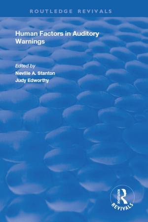 Cover of the book Human Factors in Auditory Warnings by Beatrice Manz