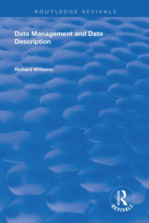 Cover of the book Data Management and Data Description by Trevor Wishart