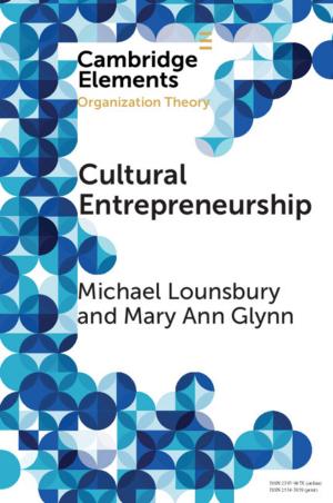 Cover of the book Cultural Entrepreneurship by Dr Frank Foley