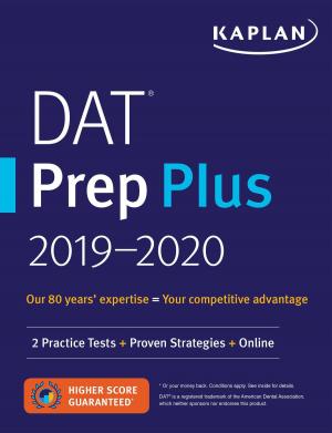 Cover of the book DAT Prep Plus 2019-2020 by Kaplan Nursing