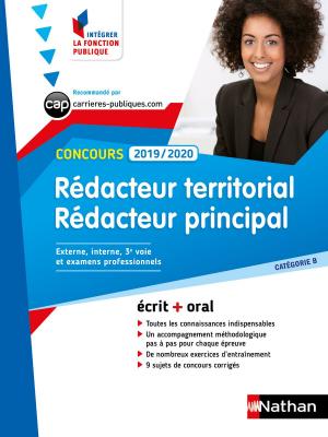 Book cover of Concours rédacteur territorial et rédacteur principal - Catégorie B - Intégrer la fonction publique - 2019
