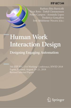 Cover of the book Human Work Interaction Design. Designing Engaging Automation by Volodymyr Govorukha, Marc Kamlah, Volodymyr Loboda, Yuri Lapusta