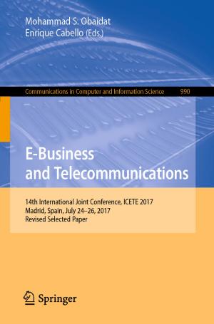 Cover of the book E-Business and Telecommunications by Christian Soize
