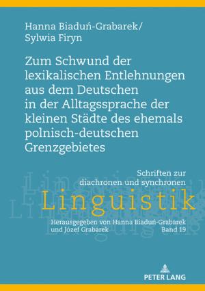 Book cover of Zum Schwund der lexikalischen Entlehnungen aus dem Deutschen in der Alltagssprache der kleinen Staedte des ehemals polnisch-deutschen Grenzgebietes