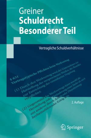 Cover of the book Schuldrecht Besonderer Teil by Friedrich-Wilhelm Wellmer, Manfred Dalheimer, Markus Wagner