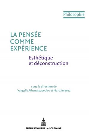 Cover of the book La pensée comme expérience by Jean-Paul Sartre