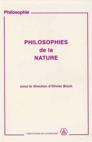 Cover of the book Philosophies de la nature by Jean Jacquart