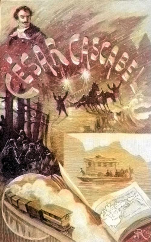 Cover of the book César Cascabel by Jules Verne, George Roux, Paris : J. Hetzel, 1890