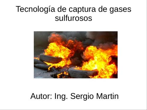 Cover of the book Tecnología de captura de gases sulfurosos by Sergio Martin, Sergio Adrián Martin