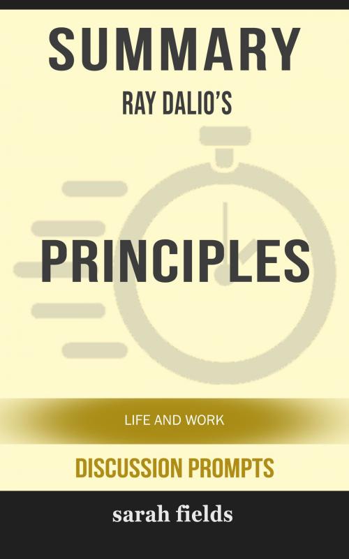 Cover of the book Summary: Ray Dalio's Principles by Sarah Fields, HSP