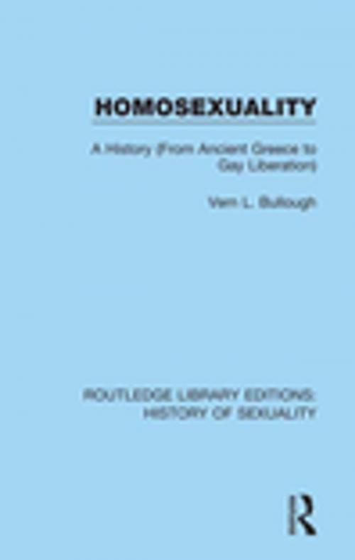Cover of the book Homosexuality by Vern L. Bullough, Taylor and Francis