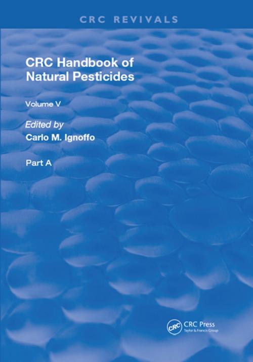 Cover of the book Handbook of Natural Pesticides by N. Bhushan Mandava, CRC Press