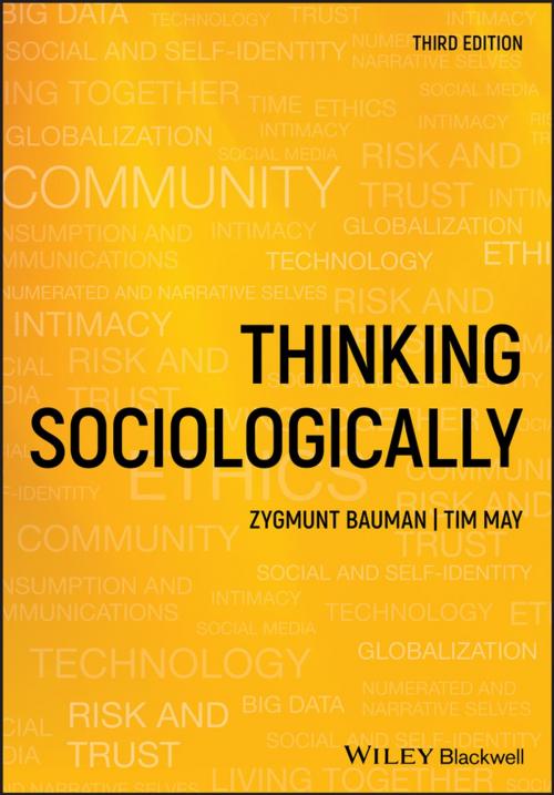 Cover of the book Thinking Sociologically by Zygmunt Bauman, Tim May, Wiley