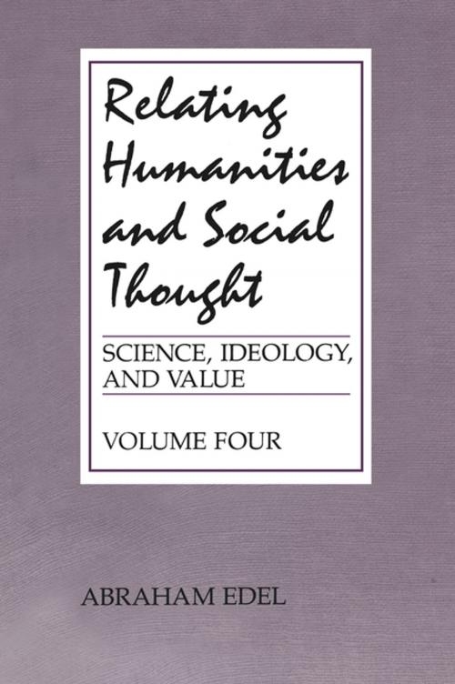 Cover of the book Relating Humanities and Social Thought by Abraham Edel, Taylor and Francis
