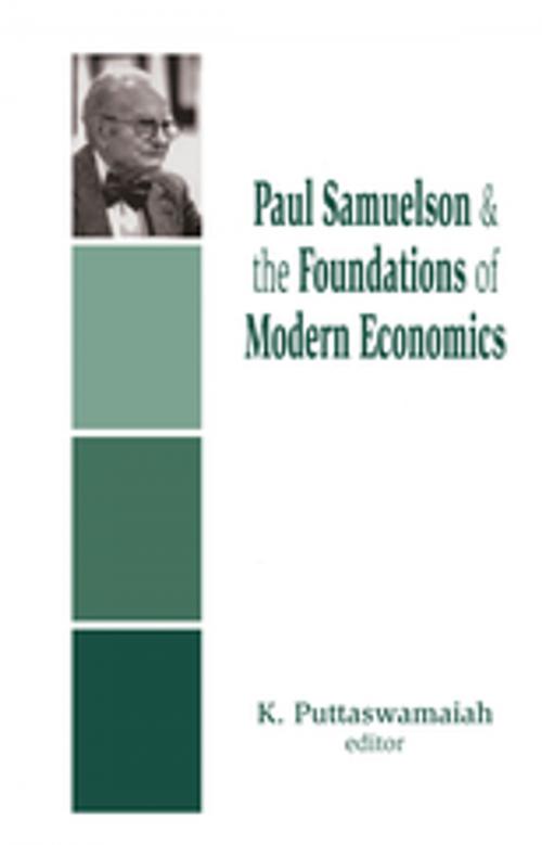 Cover of the book Paul Samuelson and the Foundations of Modern Economics by K. Puttaswamaiah, Taylor and Francis