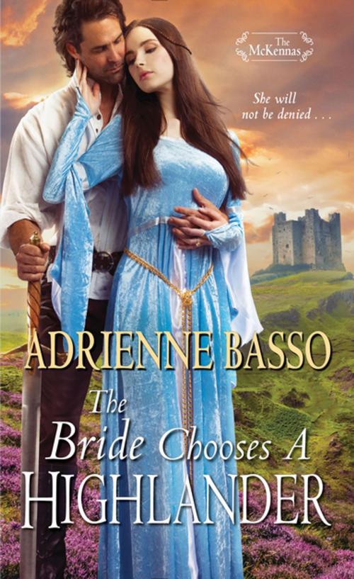 Cover of the book The Bride Chooses a Highlander by Adrienne Basso, Zebra Books