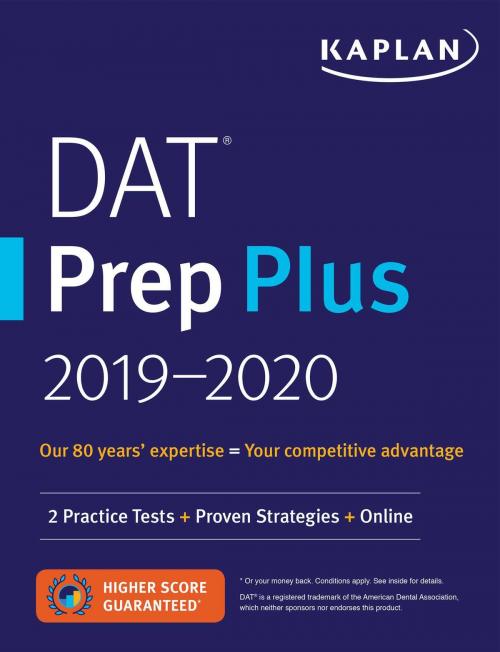 Cover of the book DAT Prep Plus 2019-2020 by Kaplan Test Prep, Kaplan Publishing