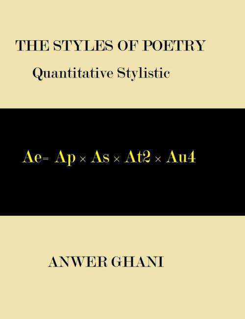 Cover of the book The Styles of Poetry by Anwer Ghani, Anwer Ghani
