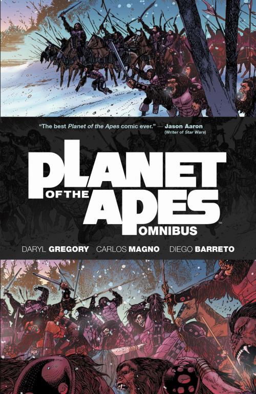 Cover of the book Planet of the Apes Omnibus by Daryl Gregory, Darrin Moore, Nolan Woodard, Juan Manuel Tumburus, BOOM! Studios