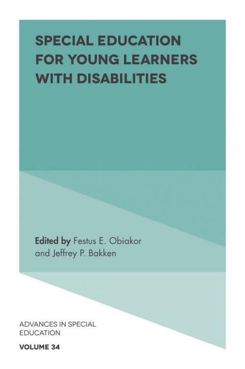 Cover of the book Special Education for Young Learners with Disabilities by , Emerald Publishing Limited