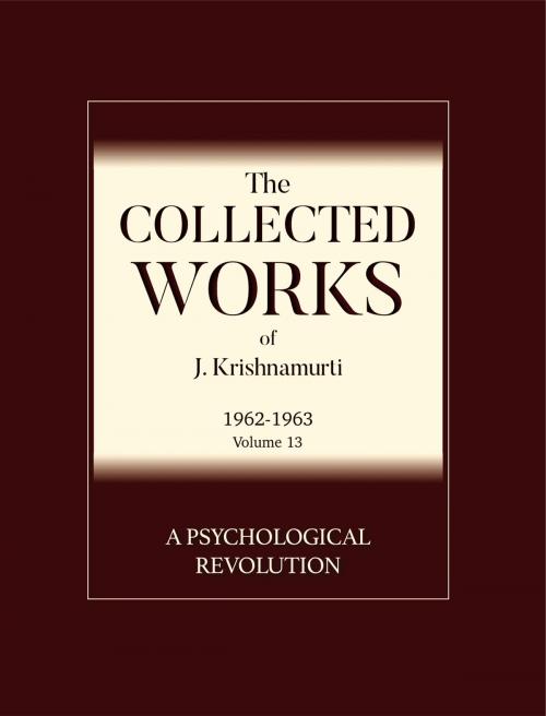 Cover of the book A Psychological Revolution by Jiddu Krishnamurti, Krishnamurti Foundation America
