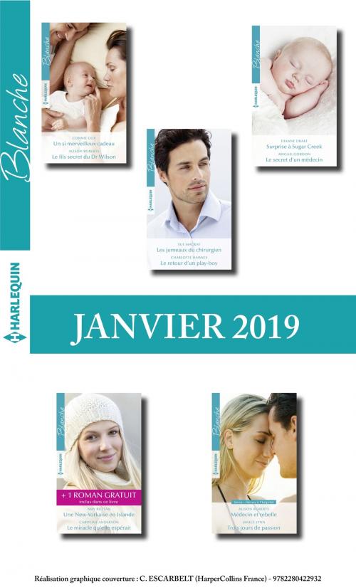 Cover of the book 10 romans Blanche + 1 gratuit (n°1406 à 1410 - Janvier 2019) by Collectif, Harlequin