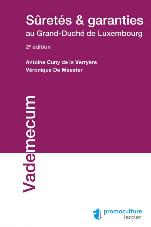 Cover of the book Sûretés et garanties au Grand-Duché de Luxembourg by Antoine Cuny de la Verryère, Véronique De Meester, Éditions Larcier