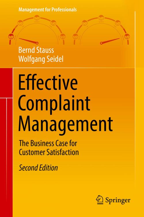Cover of the book Effective Complaint Management by Bernd Stauss, Wolfgang Seidel, Springer International Publishing