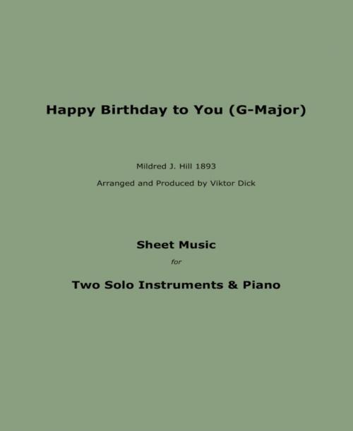 Cover of the book Happy Birthday to You (Trio G-Major) by Viktor Dick, BookRix