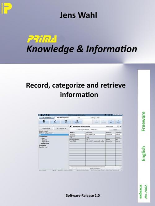 Cover of the book PRIMA Knowledge & Information by Jens Wahl, BookRix