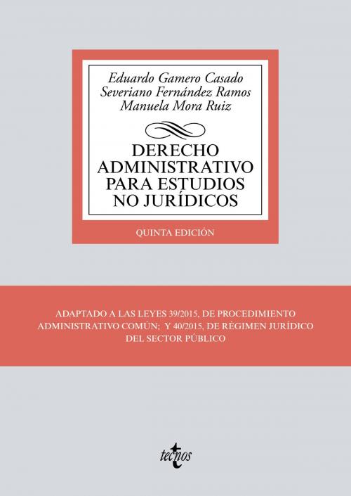 Cover of the book Derecho Administrativo para estudios no jurídicos by Eduardo Gamero Casado, Severiano Fernández Ramos, Tecnos