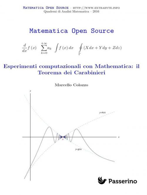 Cover of the book Esperimenti computazionali con Mathematica: il Teorema dei Carabinieri by Marcello Colozzo, Passerino