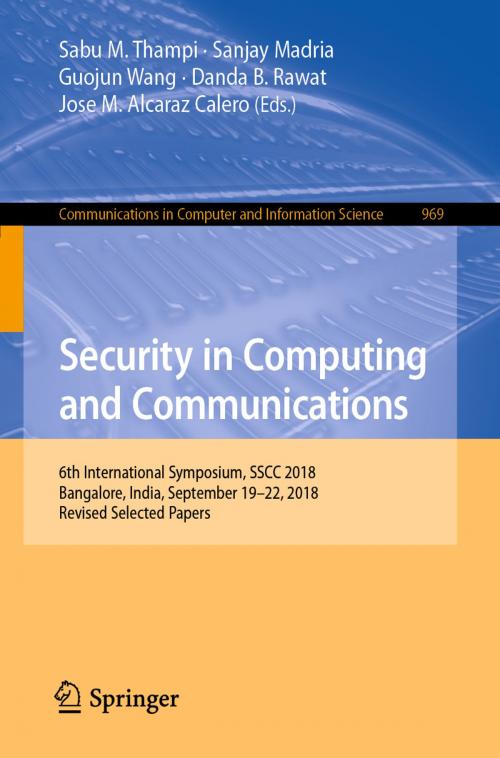 Cover of the book Security in Computing and Communications by , Springer Singapore