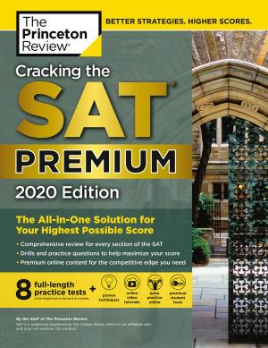 Book cover of Cracking the SAT Premium Edition with 8 Practice Tests, 2020