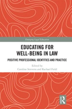 Cover of the book Educating for Well-Being in Law by Gregory W. Streich