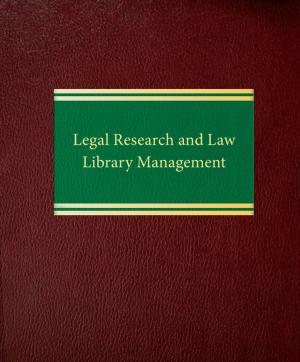Cover of the book Legal Research and Law Library Management by Julian S. Millstein