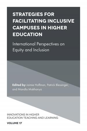 Cover of the book Strategies for Facilitating Inclusive Campuses in Higher Education by 