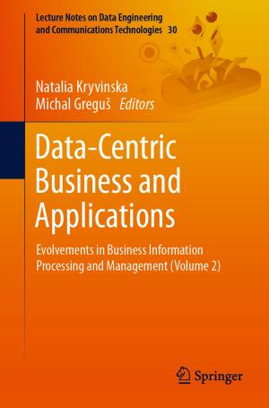 Cover of the book Data-Centric Business and Applications by Toshio Nakagawa, Xufeng Zhao