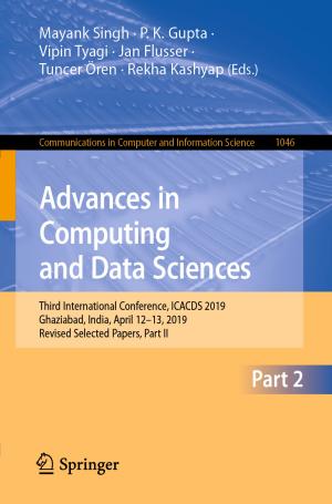 Cover of the book Advances in Computing and Data Sciences by Lei Chen, Xian-Zong Bai, Yan-Gang Liang, Ke-Bo Li