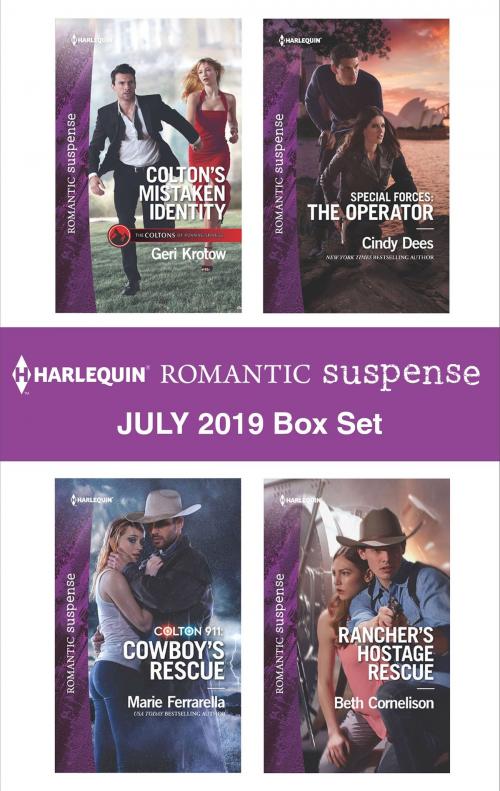 Cover of the book Harlequin Romantic Suspense July 2019 Box Set by Geri Krotow, Marie Ferrarella, Cindy Dees, Beth Cornelison, Harlequin