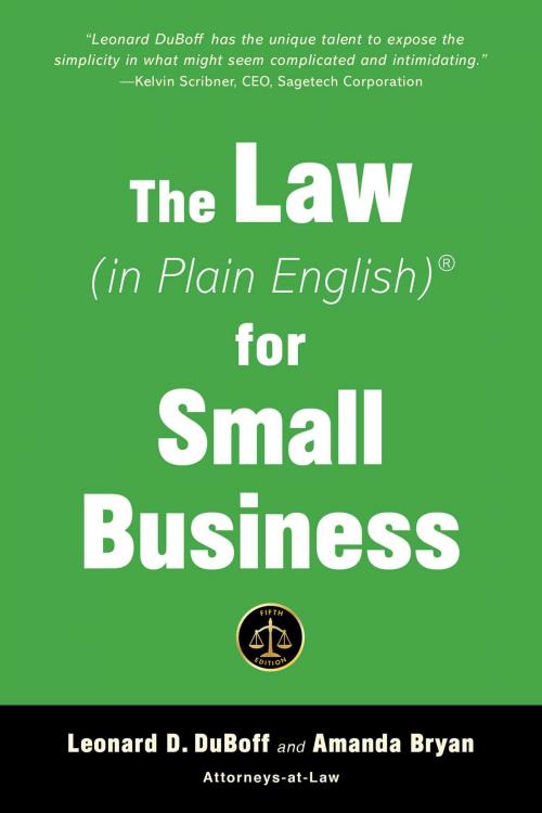 Cover of the book The Law (in Plain English) for Small Business (Fifth Edition) by Amanda Bryan, Leonard D. DuBoff, Allworth
